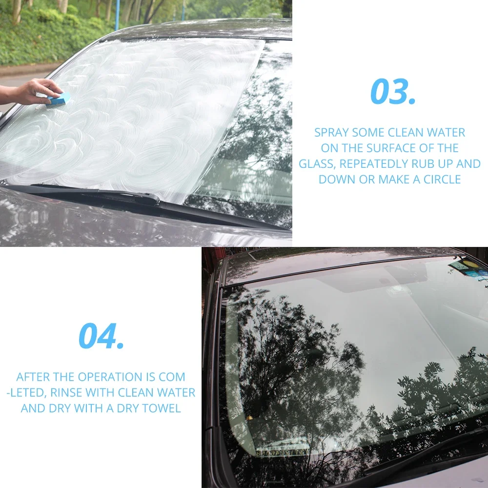 Auto 20g Car Glass Polishing Degreaser Care Cleaner Oil Film Clean Polish Paste for Bathroom Window Windshield Windscreen Paint car glass cleaner