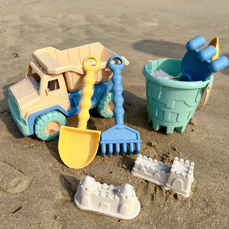 Kids Beach Sand Toys Set Travel Beach Toy Sand Castle Building Kit for Boys and Girls Large Sand Shovel Outdoor Party Gift — view 6