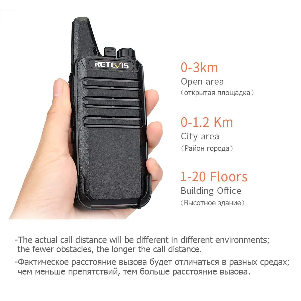 Retevis RT22S Gmrs Radio 2 Packs Long Range Rechargeable Walkie Talkies for  Adults 
