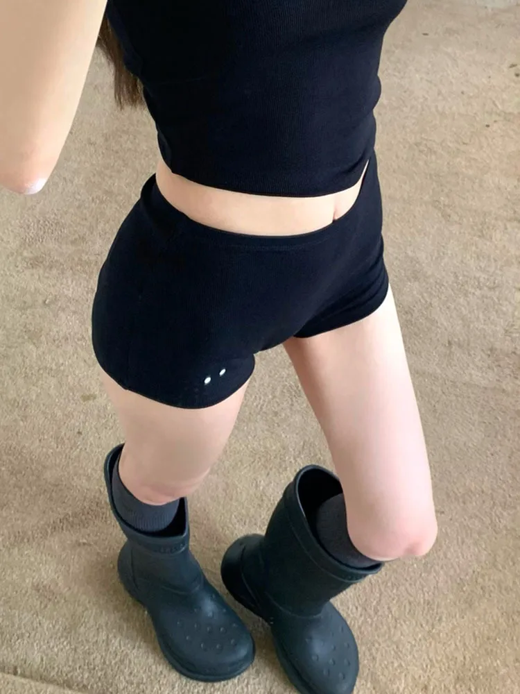 Sports vest and shorts set, two-piece American style casual and niche casual sportswear