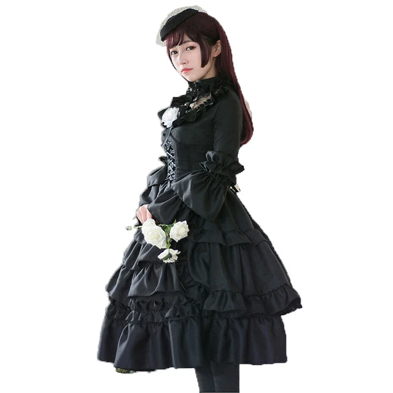 

Fulujiacos Miracle Nikki cospaly Goth Night Lolita COS Lolita Dress