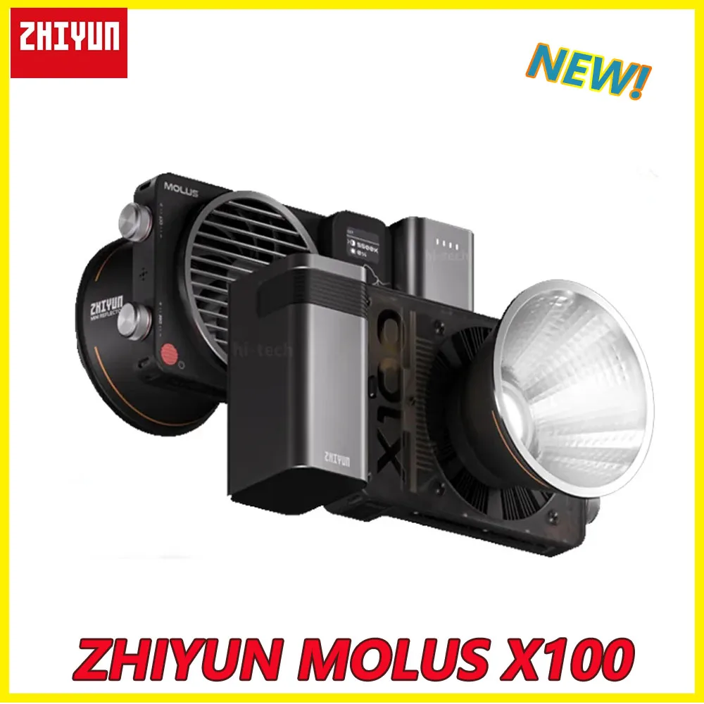 Zhiyun Molus X100 100W 2700-6500K Cob Led Light Photography Lighting Camera Lighting Outdoor Portable Luce Costante
