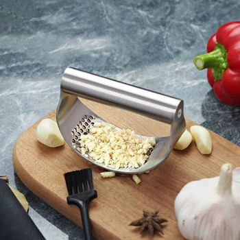 WORTHBUY Spremiaglio manuale in acciaio inossidabile, frantoio per zenzero tritato all'aglio per utensili da frutta e verdura accessori da cucina 1