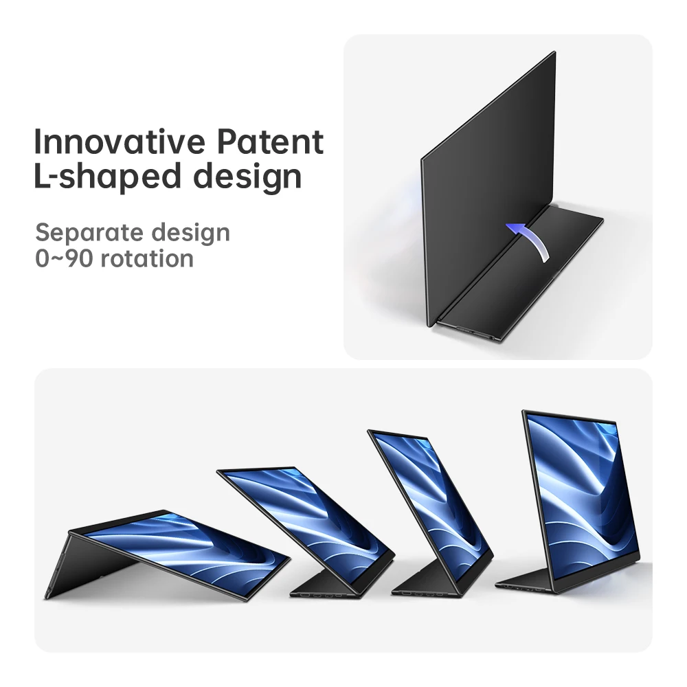 EHOMEWEI Portable Monitor 16 Inches Q Series 4K 2K 100% Adobe RGB HDR Laptop External Monitor For Windows Macbook