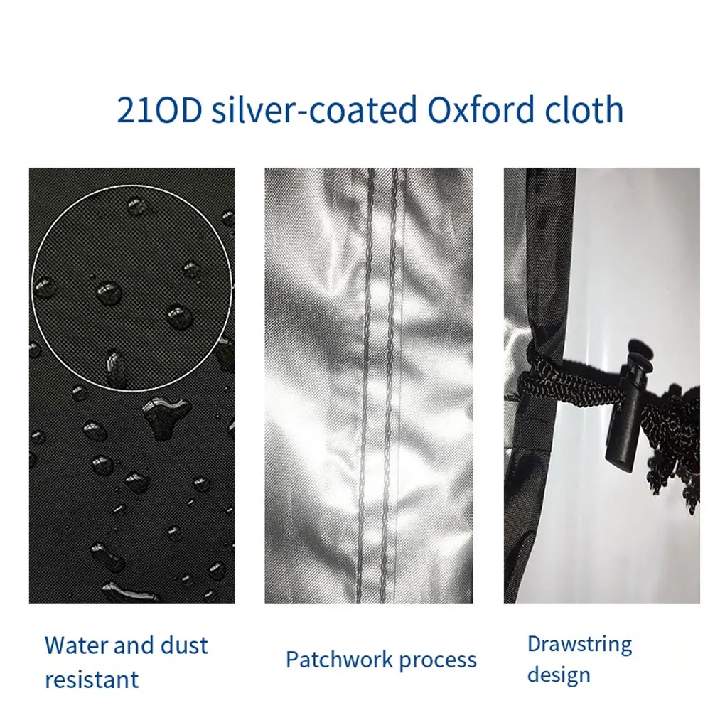 BBQ Cover Outdoor Anti-Dust Waterproof Oven Cover Heavy Duty Grill Rain Protective Outdoor Barbecue Charcoal Grill