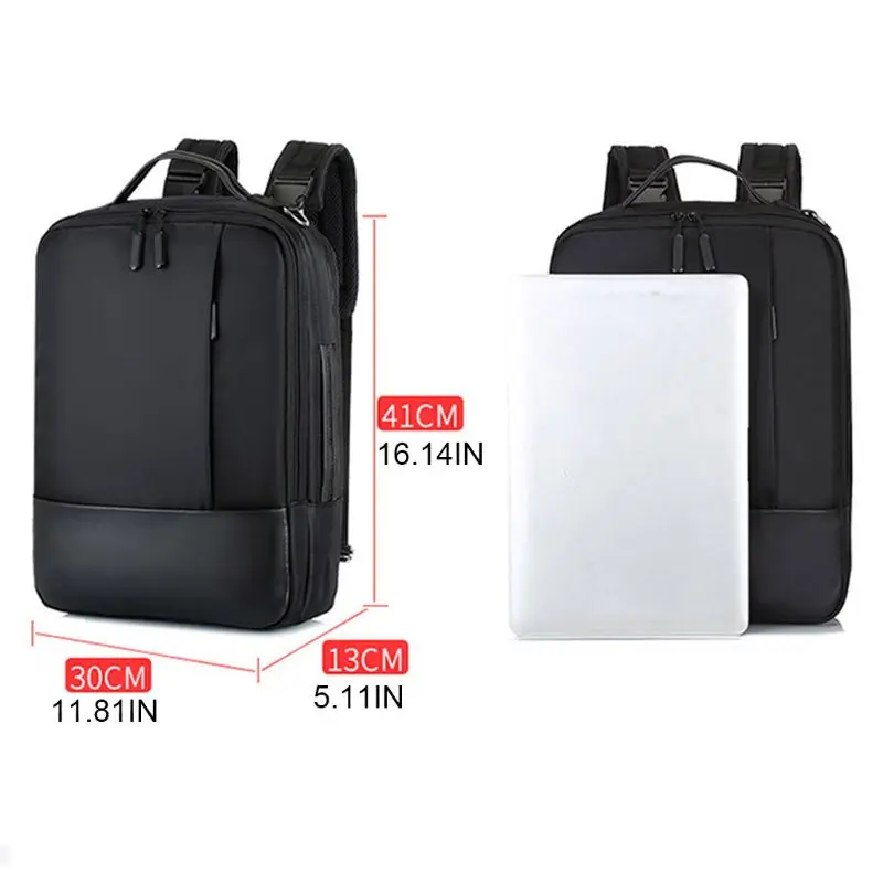 Travel Nylon Backpack with USB Charging Port Teenager Anti-theft Laptop Daypack