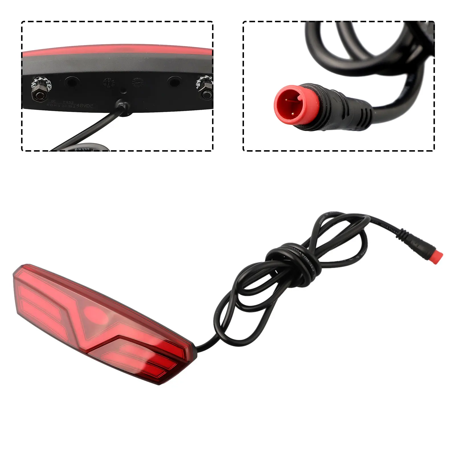 

Applicable Voltage E Bike E Bike Electric Bicycle Rear Tail Light Fit For V IPX Waterproof Level Specification