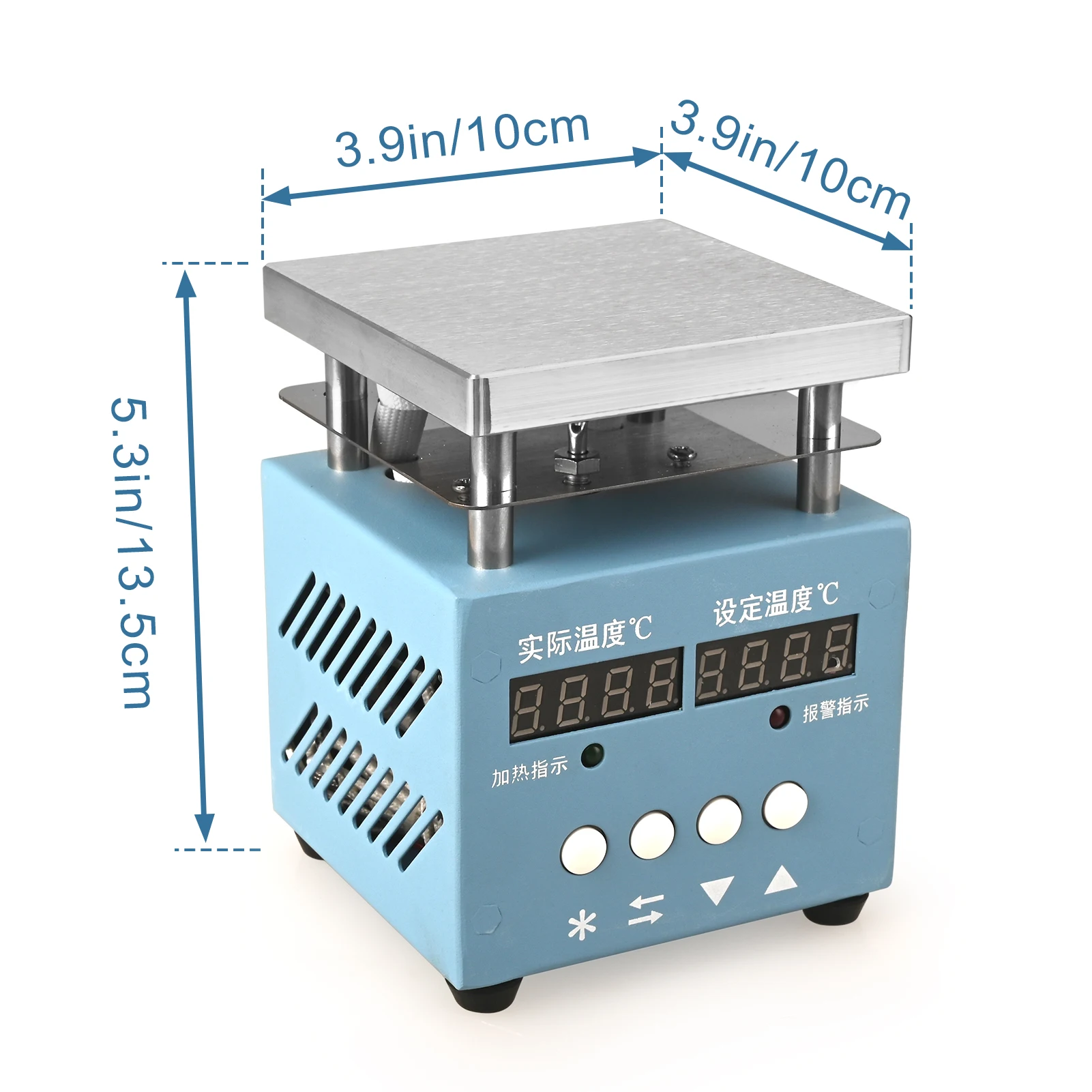 300W Electronic Hot Plate 956S Constant Temperature Adjustable Heating Platform LED Lamp Beads Electric Heating Plate 100*100mm