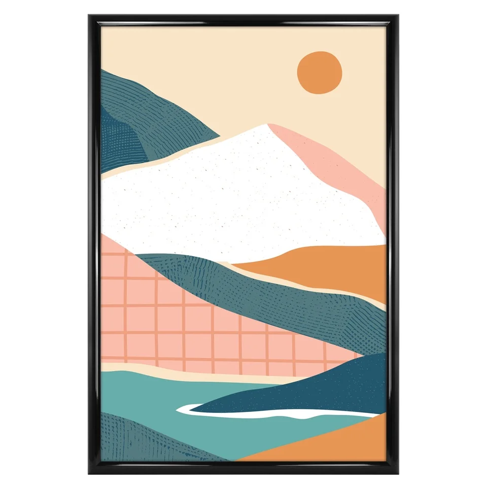 20x30 Black Rounded Poster Frame for Art Photos