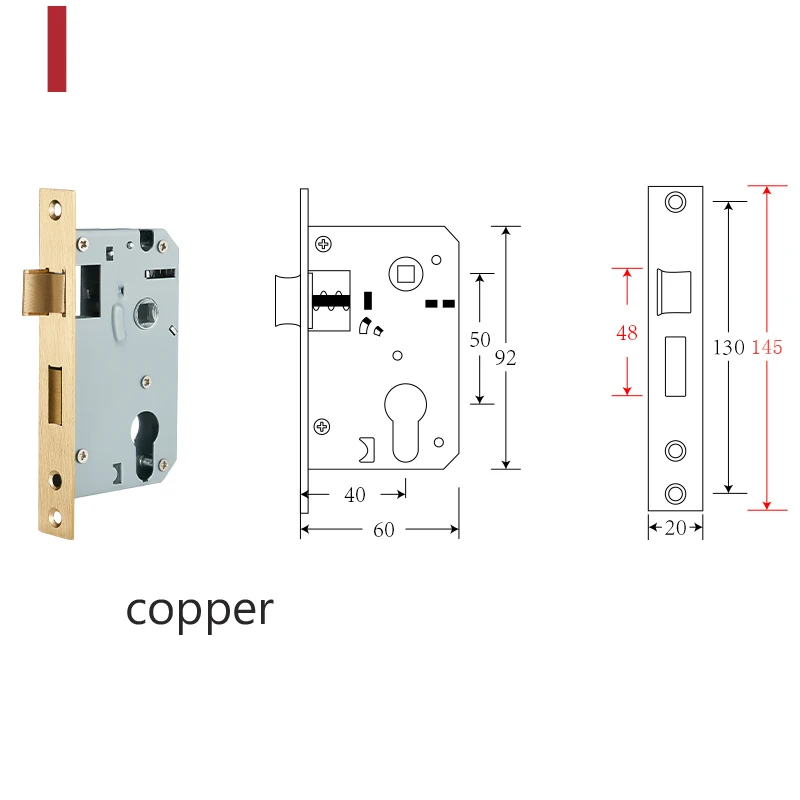 Porta De Madeira Handle Lock Acessórios Anti-colisão