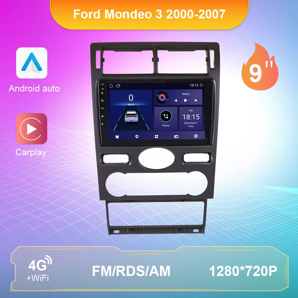 

For Ford Mondeo 3 2000-2007 Car Stereo Radio Carplay Android 10.0 Multimedia Video Player 4G WiFi Navigation GPS DSP Autoradio