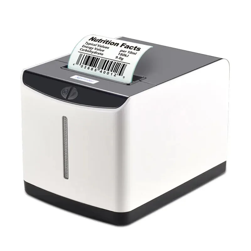 Xprinter 127 мм/с USB-порт Термопринтер для этикеток/чеков 20 мм ~ 80 мм бумага для этикеток Термопринтер для штрих-кодов Термопринтер для чеков