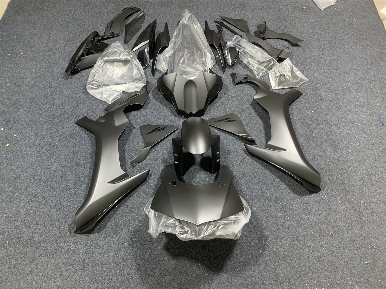 

Motorcycle Fairing Kit fits Yamaha R1 15 16 17 18 19 YZF1000 2015 2016 2017 2018 2019 Fairing matte grey motorcycle shell