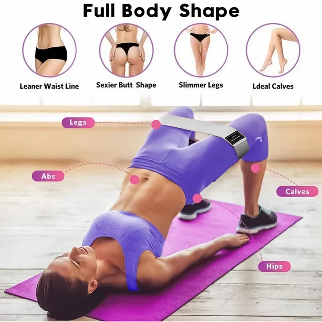 New Fabric Resistance Hip Booty Bands Glute Thigh Elastic Workout Squat Circle Stretch Fitness Strips Loops Yoga Gym Equipment 6