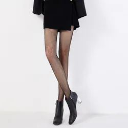 3Pcs Net socks black silk hollow out sexy INS tide European American grid black stockings spring and summer net red pantyhose