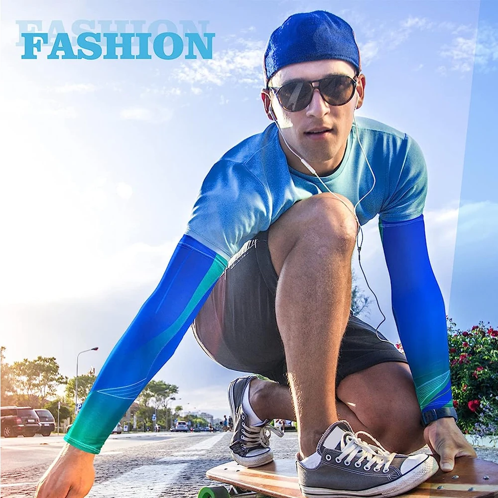 1Pair Arm Sleeves for Sun Protection,Compression Sleeve for Arm Men Women for Cycling Sports Run Basketball BEST SELLERS