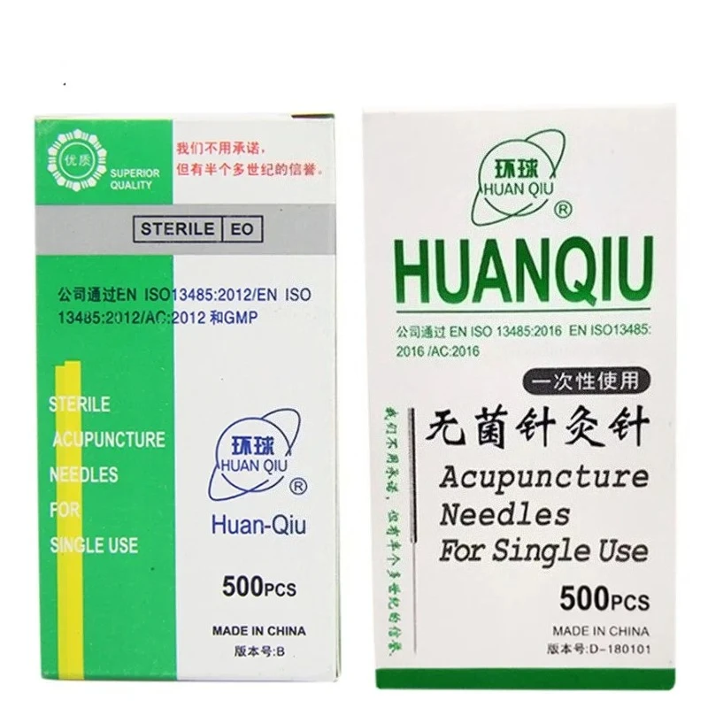 Acupuncture Needle 500pcs/box Huaqiu Sterile Disposable Beauty Acupoints Massage Masajeador
