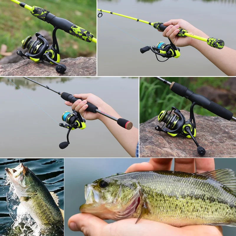 2.1m fishing pole Sea Soft Bait Fish Hook Combo Set Line Weight:6 weight concerned Chemical Tubes best lures for bass
