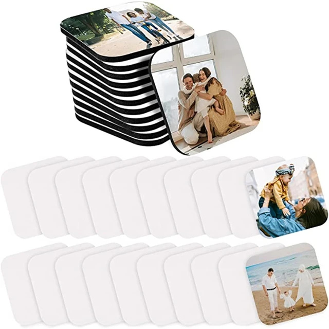 Sublimation Blank DIY Small Square Photo Magnets Wooden MDF Refrigerator  Sticker Creative Magnets Gift Heat Transfer Round Rectangle Square SN5591  From Szyang, $0.72