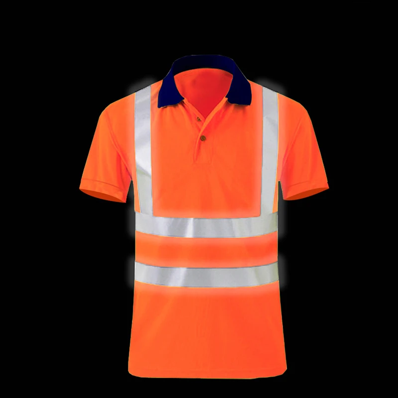 Reflective Safety Polo Shirt for Men Work Shirts
