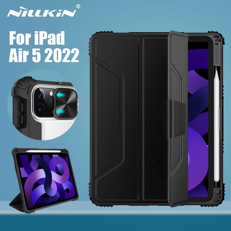 

NILLKIN For iPad Air 5 Case 2022 Magnetic Case For iPad Air 4 Case 2020 Camera Protection Cover Funda With Pencil Holder