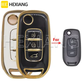 DR Chiave Dell'automobile di Protezione Borsette Caso Della Copertura Per Renault Kwid Kadjar Clio Arkana Dacia Duster Captur Megane Sandero Stepway Logan