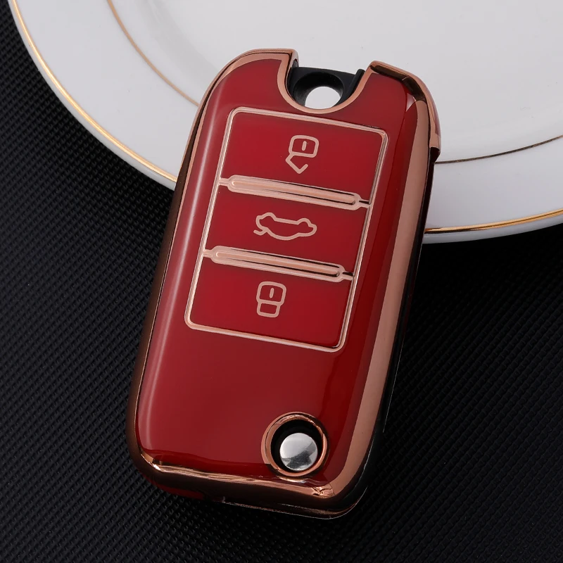 Premium TPU Key Cover Case Shell Holder - Sleek Car Styling Accessory