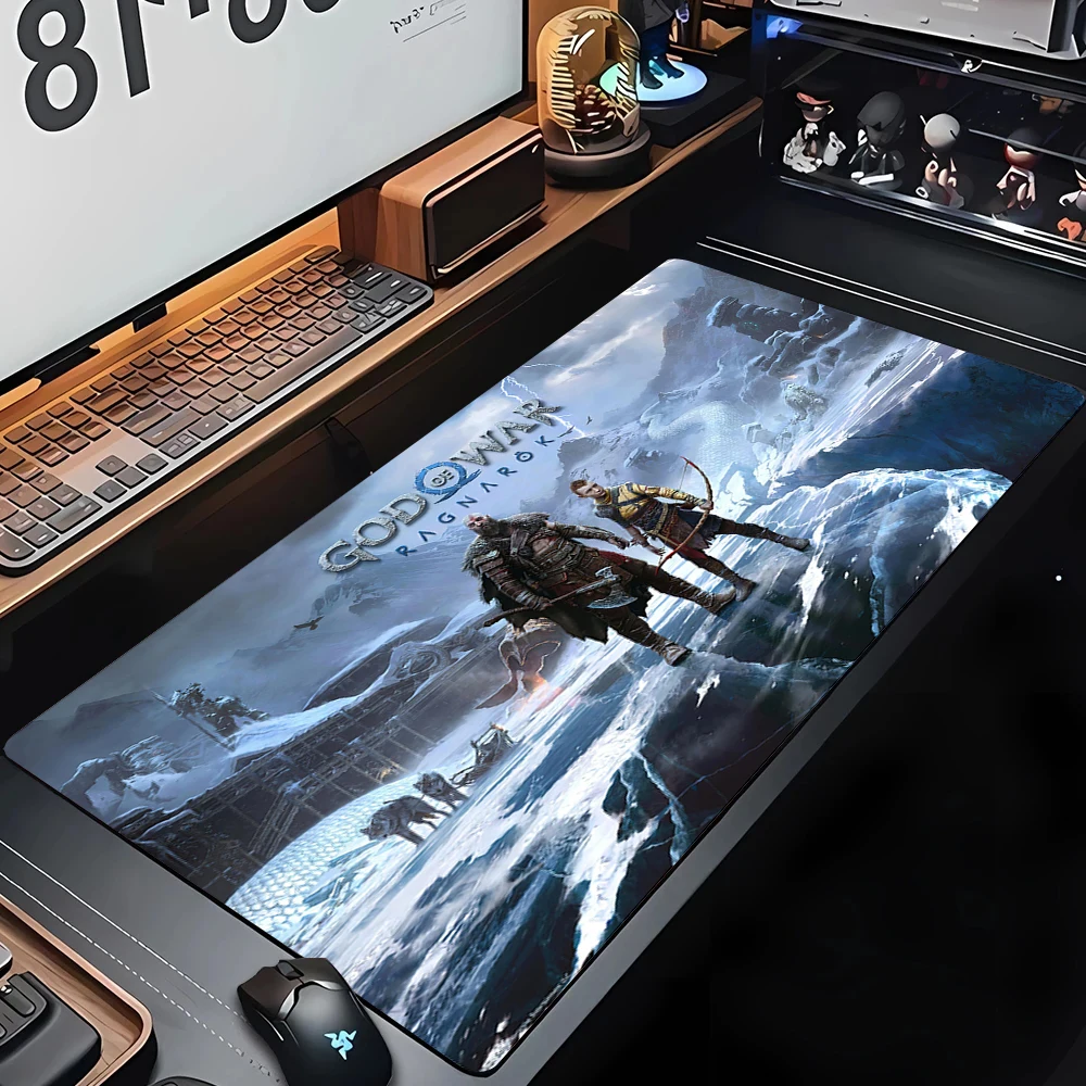 

Large Mouse Pad G-God of War Gaming Mat Non-slip Gamer Pads Laptop Keyboard Accessories Mousepad Pc Extended Rubber Deskmat Xxl