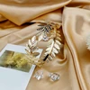 Retro Greek Roman Open Ended Leaf Bracelet Armband Upper Arm Cuff Armlet Festival Bridal Dance Jewelry 3