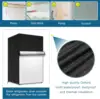 Refrigerator cover, waterproof and dust-proof cover for protecting outdoor, household upright freezers - refrigerated refrigerat 4