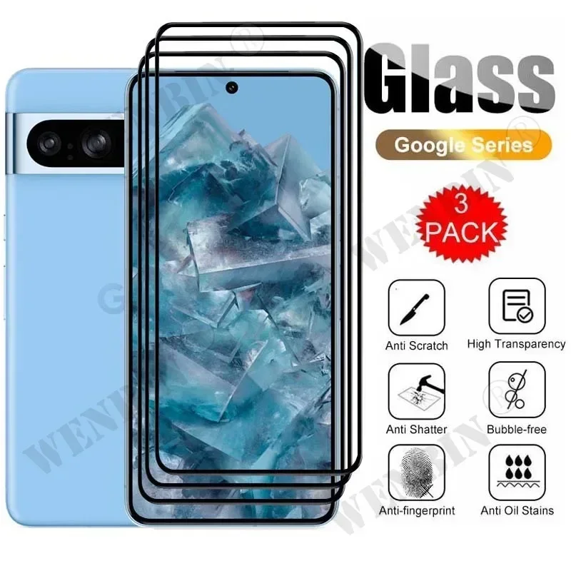 Premium 3-Pack Curved Full Cover Tempered Glass Screen Protector