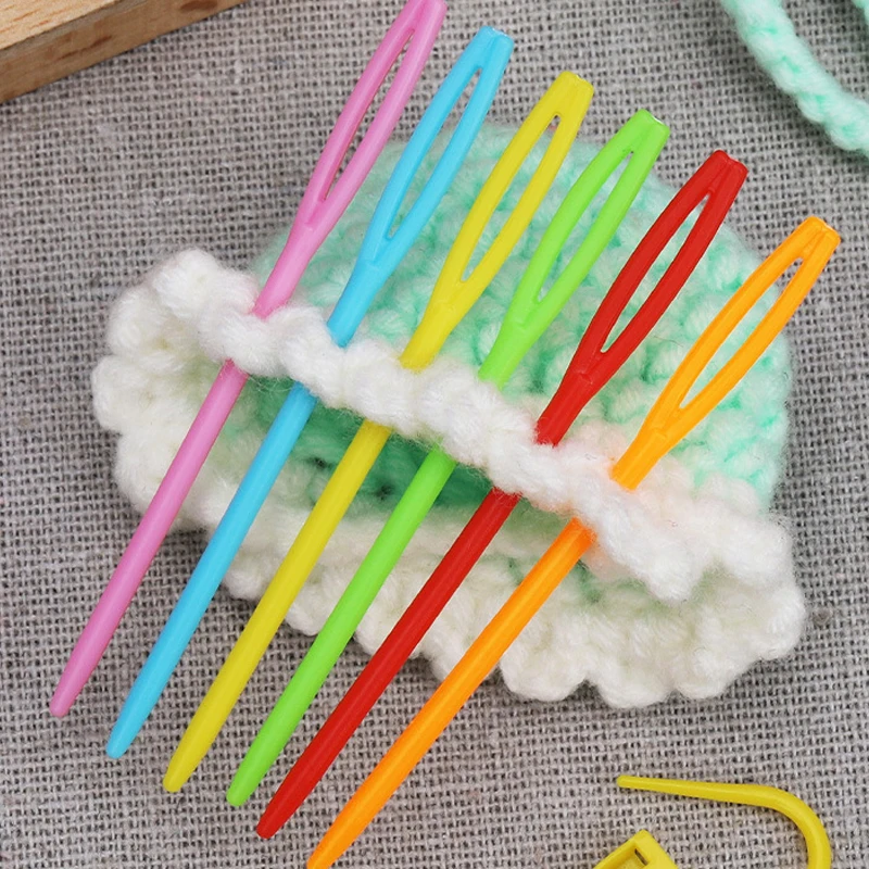 20Pcs Plastic Sewing Needles Wool Embroidery Tapestry Weaving Needles for  Crafts Clothing Shoes DIY Kniting Cusp Crochet Hooks - AliExpress