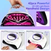 High Power UV LED Nail Art Lamp Professional Nail Dryer with Auto Sensor Nail Art Lamp for Fast Curing All Gel Dryer Tools 4