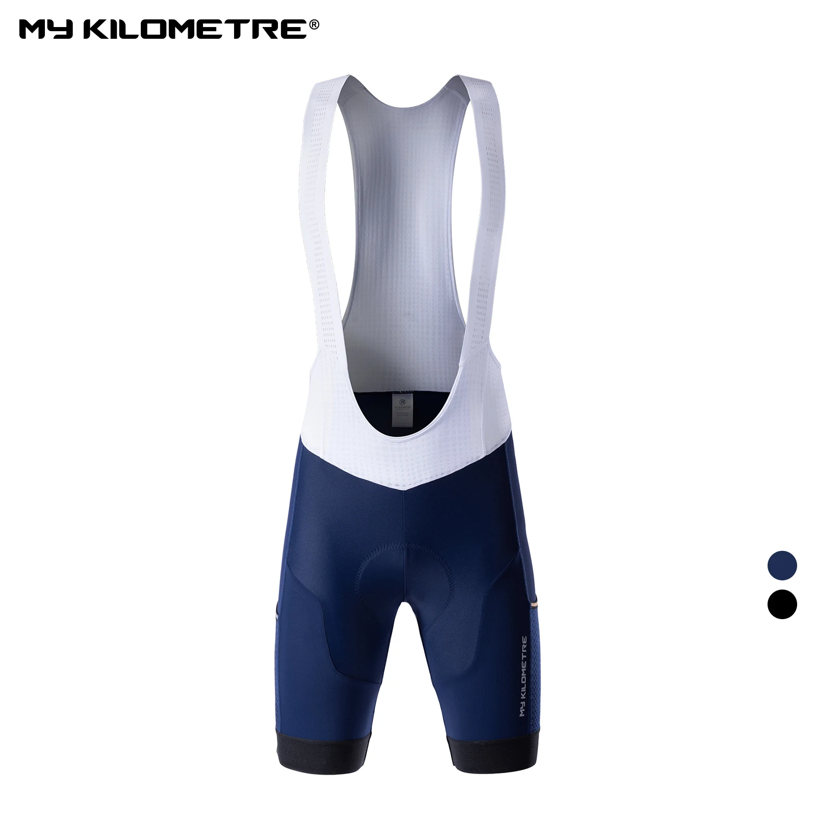 MY KILOMETRE Men's Cycling Bib Shorts Padded Mens Gravel Bicycle Biking Bib Tights with Leg Pockets Sizes XS-2XL cycling bib shorts