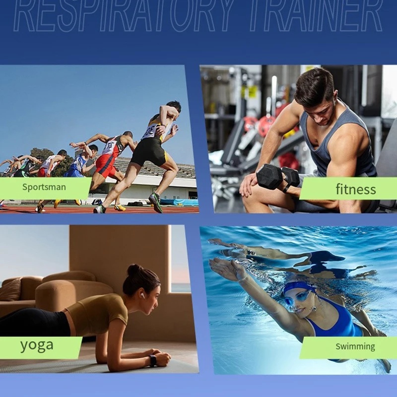 Breathing Trainer Lung Durable Fitness Exerciser Increases Lung Capacity Breath Adjustable Levels Respiratory Deep Breath breathing exerciser breathing trainer