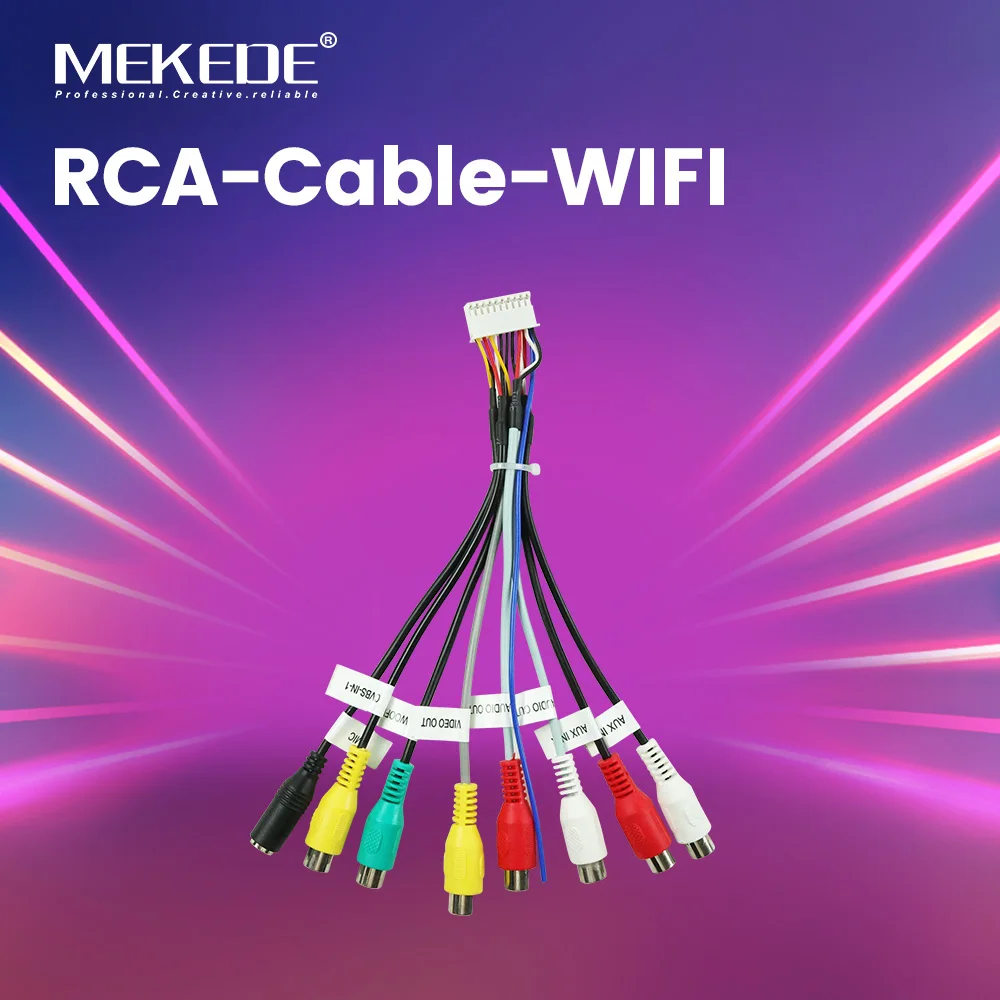 MEKEDE 20Pin RCA Audio Video Cable Output Socket CVBS Aux In Amp ...