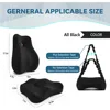 Seat Cushion & Lumbar Support Pillow Set for Office Chair, Ergonomic Pillow for Sciatica Pain Relief, Memory Foam Back Support 6