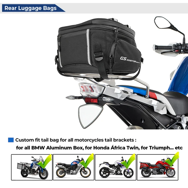 Universal Motorcycles Tail Rear Bags Luggage For YAMAHA MT 07 MT09 For Honda Africa Twin CRF1000L