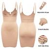 Women Sexy Full Slip Shapewear Dress Bodysuit Lingerie Body Shaper Slimming Underwear Female Tummy Control Waist Trainer XXXL - Nude, XXXL