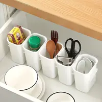 Boîte de rangement blanche pour réfrigérateur, 1 paire, classification des aliments, congélateur domestique, porte latérale, réfrigérateur de cuisine, boîte de conservation des aliments 3