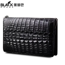

KEXIMA Crocodile leather clutch Man leather clutch Business bag wallet Large capacity crocodile clutch bag men Crocodile wallet