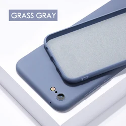 Luxury Liquid Soft Silicone Shockproof Candy Color Back Cover - iPhone 5 5 S SE (Gray)