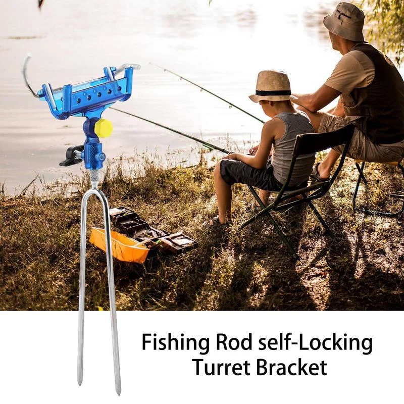 360 Degree Stainless Adjustable Fishing Rod Self-Locking Turret