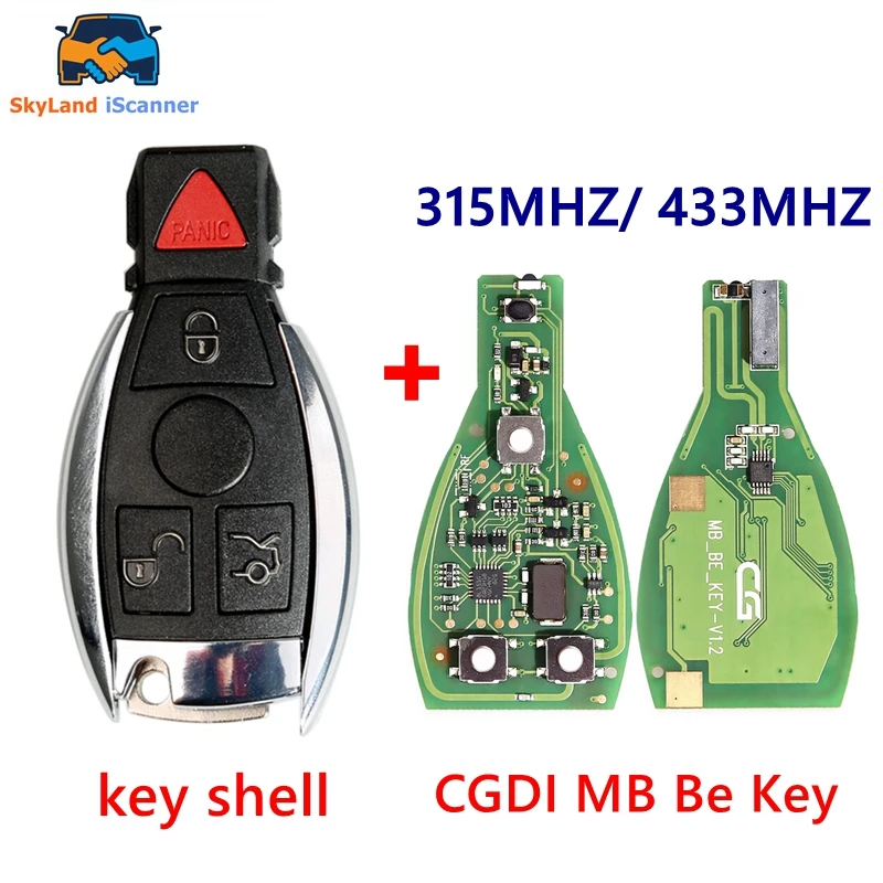 Originale 315Mhz/433Mhz Cgdi One Start Keyless Go Mb Fbs3 Smart Remote Key Per Mercedes-Benz W164 W166 W216 W221 W251