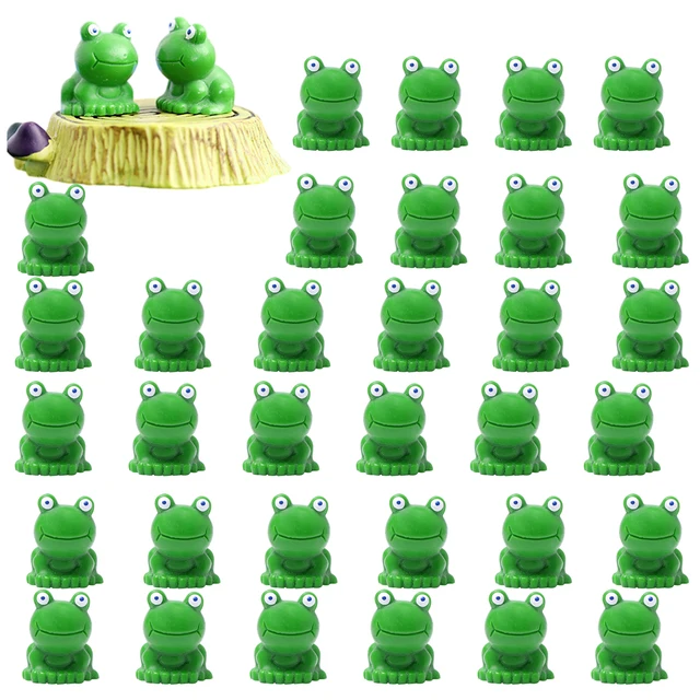 Frog Figurines Garden Decor Bedroom Realistic Cabinet Funny DIY Bright Mini Home