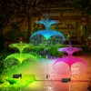 Solar Garden Lights Solar Outdoor Lights Waterproof 7 Color Changing Double Jellyfish and Star Solar Flower Lights for Yard 1