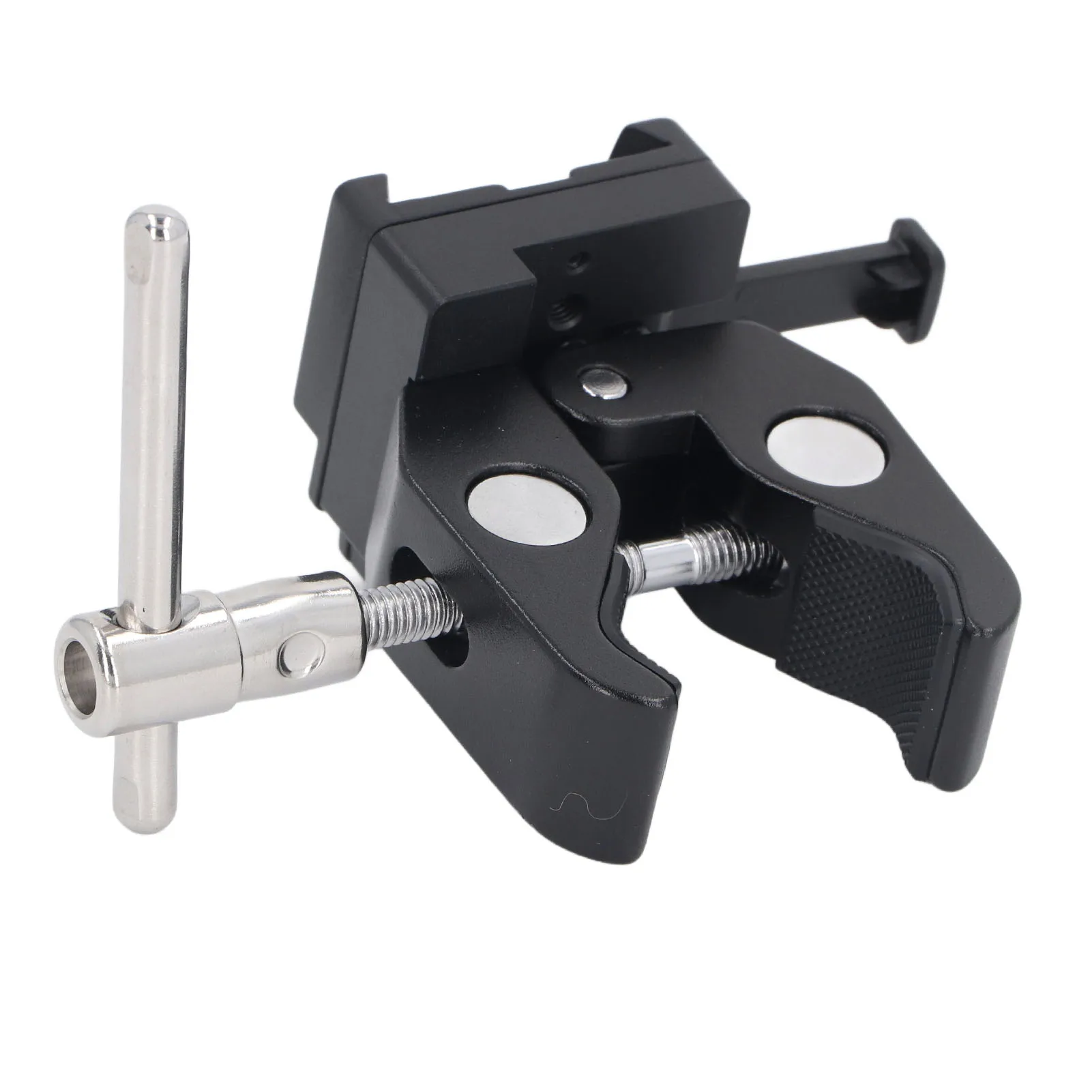 V Mount Clamp 1.66in Open Adjustable 8.8lb Load Heavy Duty V Mount Lock Battery Adapter Strong Grip Fine Texture for Tripod