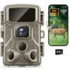 Trail Camera WiFi 2.7K 48MP Night Vision IP67 Waterproof 0.5s Trigger Speed for Outdoor Wildlife Detection Monitoring Game Cam 1