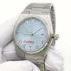 40MM Arabic Blue Dial Mens Watch Automatic Sapphire Wristwatch NH35 Movement Date Steel Strap Waterproof Automatic Watch Men 4