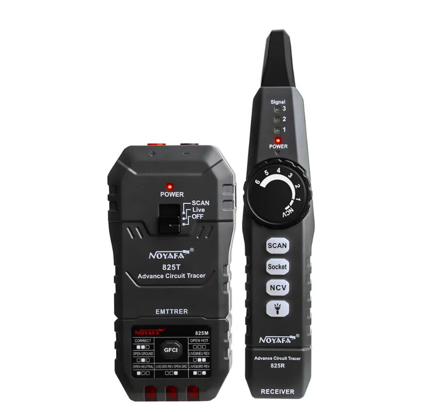 

NOYAFA Cable and Network tester NF-825TMR Cable Tester LCD Display Network Cable Tracker Underground Cable Finder Wire Detector